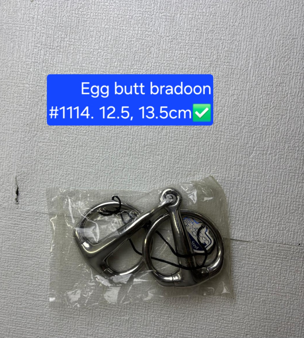 Egg butt bradoon
