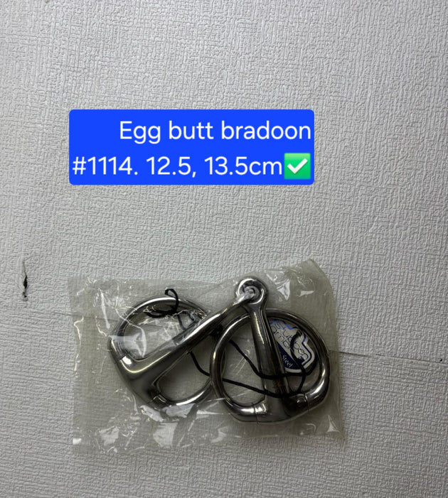 Egg butt bradoon